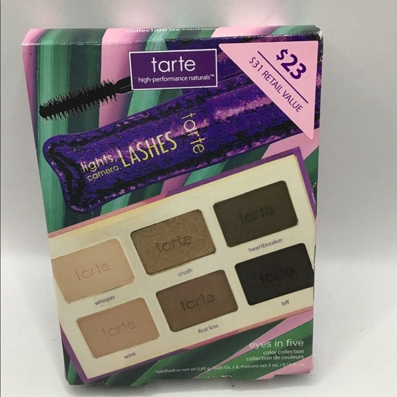TARTE, Lights, Camera, Lashes Palette: 6 x 0.038 oz / 1.1 g, & Mascara! NEW - Picture 1 of 2